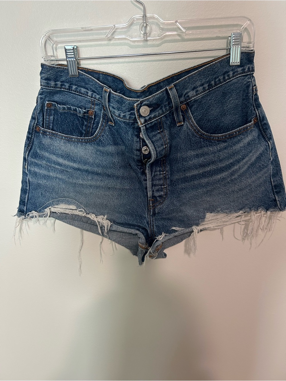 Levi's Womens 501 Original Shorts Medium Wash Size 31
